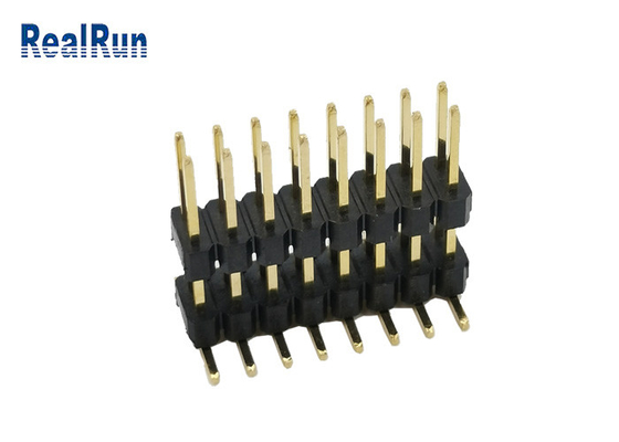 低い現在のPinヘッダーのコネクター2.54mm 16のPosの二重列の縦のタイプ金SMD 3A