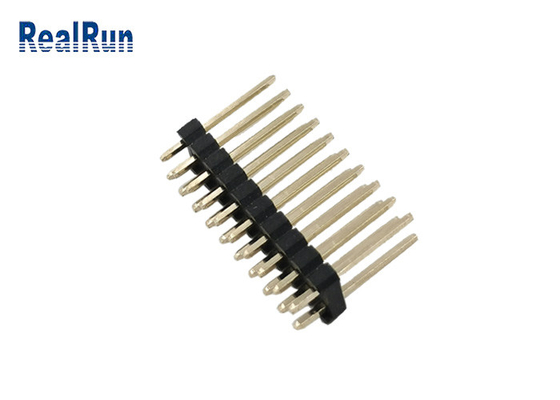 ODM OEM 2.54 MmヘッダーのコネクターPA6T 2の列まっすぐなPinの男性