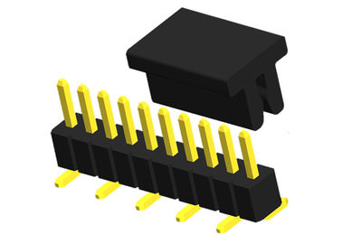 0.75A SMT Pinヘッダー10P PCBの単一の列の帽子PA6Tの直角のコネクター