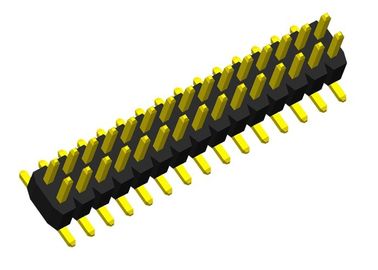 2列ピンヘッダーのコネクターの単一のプラスチックSMTタイプPCBのピン コネクタ1.0mm