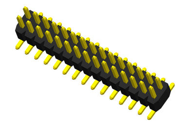 2列ピンヘッダーのコネクターの単一のプラスチックSMTタイプPCBのピン コネクタ1.0mm