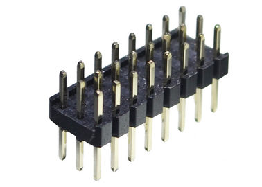 3x4 12 ピンヘッダーのコネクター3の列の黒PCBのための180度のすくいのタイプ
