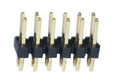 500VAC真鍮PA6TのすくいPinヘッダーのコネクター2.54mmピッチ12P ISO9001