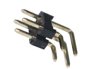 直角の二重列ピンヘッダーのコネクター2.54mm x 2.5mmの絶縁抵抗