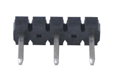 まっすぐな単一の列ピンヘッダー180度のタイプ黒3.96 Mmピッチのコネクター