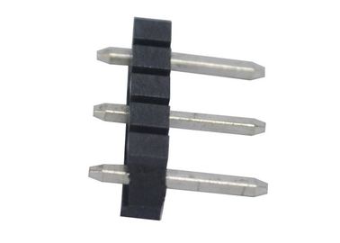 まっすぐな単一の列ピンヘッダー180度のタイプ黒3.96 Mmピッチのコネクター
