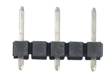 まっすぐな単一の列ピンヘッダー180度のタイプ黒3.96 Mmピッチのコネクター