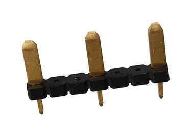 耐久の円形の女性ピンヘッダー1x3 ピンの単一の列の金のフラッシュ3.0 AMP