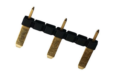 耐久の円形の女性ピンヘッダー1x3 ピンの単一の列の金のフラッシュ3.0 AMP