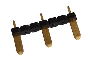 耐久の円形の女性ピンヘッダー1x3 ピンの単一の列の金のフラッシュ3.0 AMP