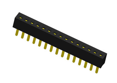 まっすぐのSMTのタイプ15 ピン女性ヘッダーのコネクターの単一の列1.0mm x 2.1mm