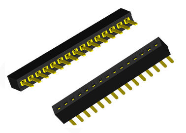 まっすぐのSMTのタイプ15 ピン女性ヘッダーのコネクターの単一の列1.0mm x 2.1mm