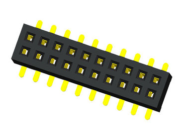 まっすぐに20のピンヘッダーのコネクターの女性180度のタイプ倍の列1.0X2.1mm