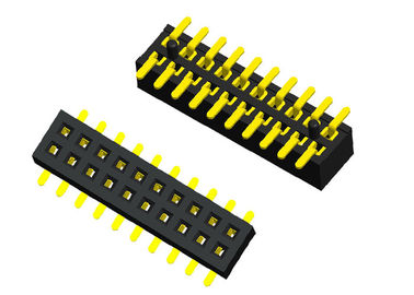 まっすぐに20のピンヘッダーのコネクターの女性180度のタイプ倍の列1.0X2.1mm