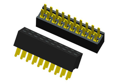 20のピン PCB板のための女性ヘッダーのコネクターの単一の列のまっすぐな180の程度