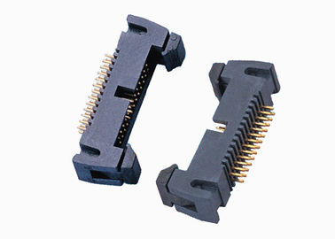 まっすぐな覆われたピンヘッダーのコネクターの二重列の不足分の掛け金2.54mm 20 ピン