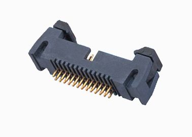まっすぐな覆われたピンヘッダーのコネクターの二重列の不足分の掛け金2.54mm 20 ピン