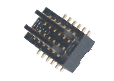 板コネクター0.8Mmピッチの男性SMTのタイプへの黒いH2.0 Mmの表面の台紙2*6 Pin板