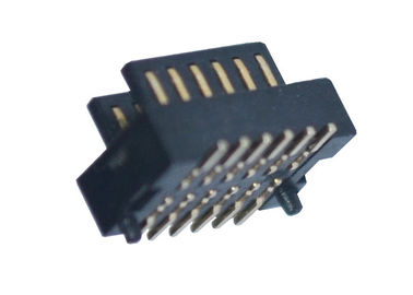 板コネクター0.8Mmピッチの男性SMTのタイプへの黒いH2.0 Mmの表面の台紙2*6 Pin板