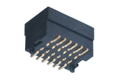 コネクター0.8Mmピッチ女性ヘッダー2*6P SMTのタイプに乗るPA9T LCP H4.0 Mm板