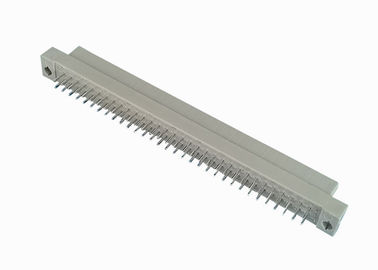 PBT女性DIN 41612のコネクター2.54mmピッチ180度のまっすぐな二重列