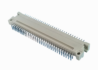 PBT女性DIN 41612のコネクター2.54mmピッチ180度のまっすぐな二重列