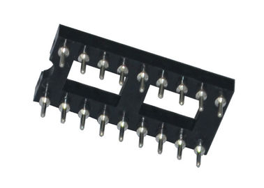 円形の穴2.54mm ICのソケット18Pまっすぐなピンヘッダーのコネクター180度