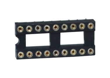 円形の穴2.54mm ICのソケット18Pまっすぐなピンヘッダーのコネクター180度