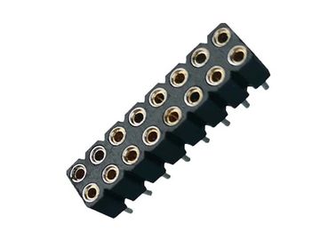 女性ピンヘッダーのコネクターのすくいPPS 2.54mm 180° UL94V 0のあたりで機械で造られる