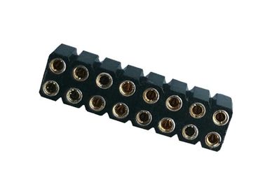 女性ピンヘッダーのコネクターのすくいPPS 2.54mm 180° UL94V 0のあたりで機械で造られる