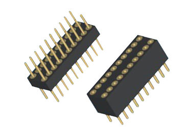 180程度ピンヘッダーのコネクター2.54mmピッチPA9Tの黒2の列のすくいのタイプ