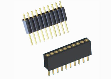PCBの単一の列女性ヘッダー1.27mmピッチまっすぐな2つのAMPの現在の評価