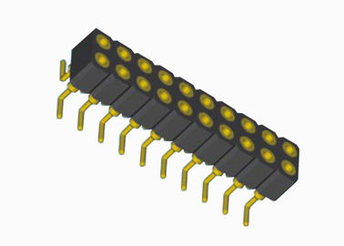2列SMTの円形の女性ピンヘッダー20 ピン PCBヘッダーの女性2.0mmピッチ