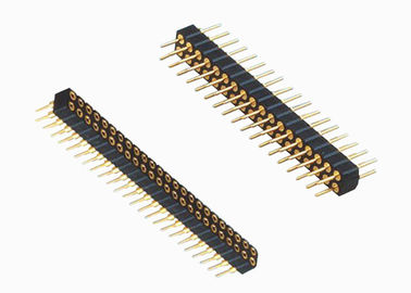 PCBのコネクターのすくいの男性の円形の女性Pinヘッダー2.0mmピッチの二重列の真鍮の接触材料
