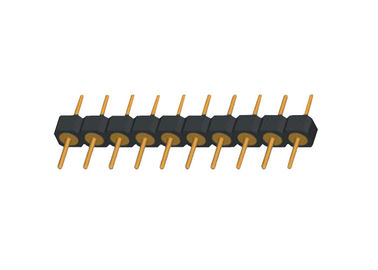 穴ピンヘッダーの単一の列によって2.54mm 180度のすくいのタイプ10ピン コネクタ