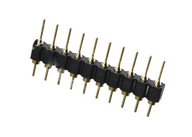 穴ピンヘッダーの単一の列によって2.54mm 180度のすくいのタイプ10ピン コネクタ