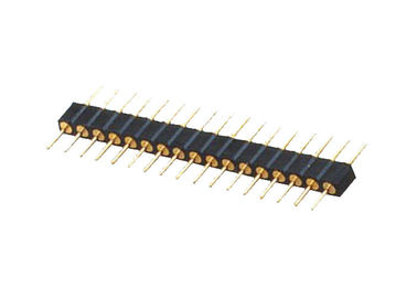穴ピンヘッダーの単一の列によって2.54mm 180度のすくいのタイプ10ピン コネクタ