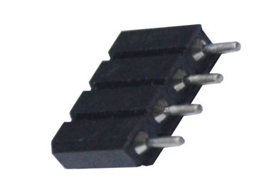 単一の列まっすぐなPCB女性ヘッダーのコネクターの抵抗電圧500 V
