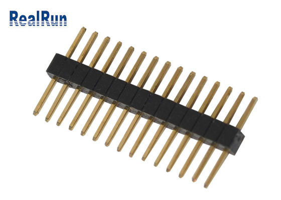 15ポーランド人0.75A PA6T 0.3mmの末端Pinヘッダーのコネクター