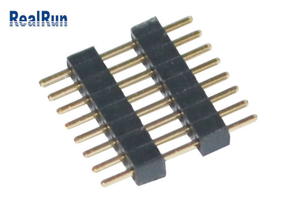 積み重ね可能な穴ヘッダーのコネクターを通した1*8 Pin PA6T 1.0mm