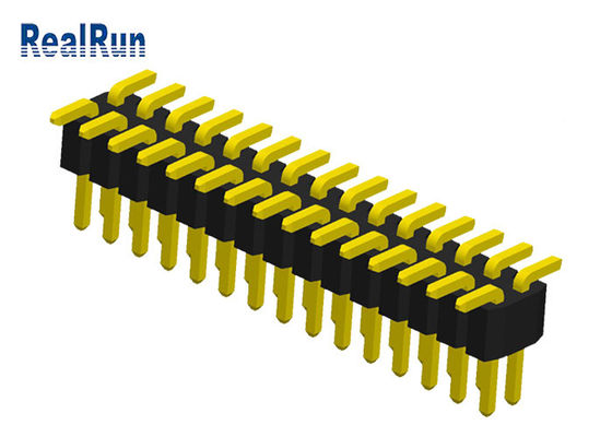 PA6T 1.0mmの二重列2x10P SMD Pinヘッダーのコネクター