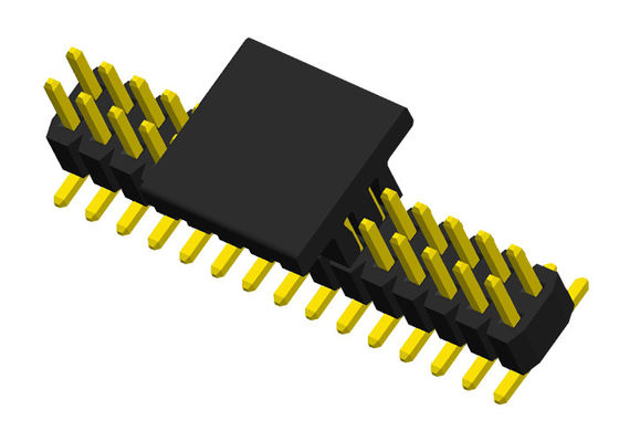 40 Pin 1.0mmピッチPA6T 0.75Aの二重列の男性ヘッダー