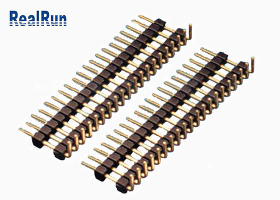 90程度1.27mmの高さPinヘッダーのコネクターPA6T 500VAC