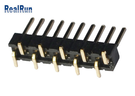 10pin単一の列500VAC PA6T SMD男性ヘッダーのコネクター