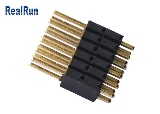 PA9Tの絶縁体の二重列1.27mmの高さPinヘッダーのコネクター