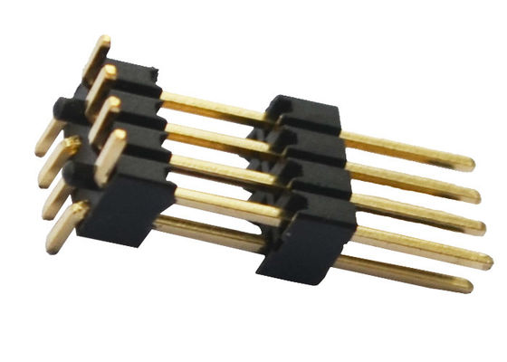 位置止め釘が付いているUL 94V-0 Pinヘッダーのコネクター1.27mmピッチ