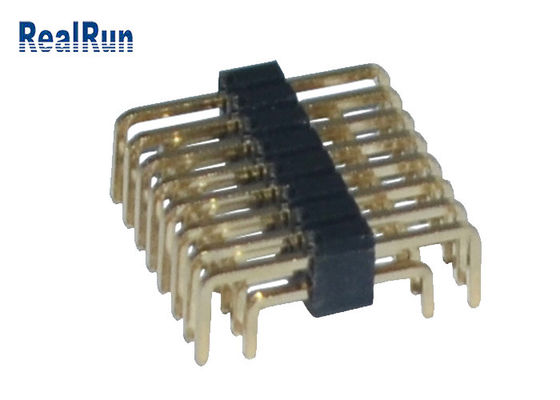 UのタイプPA6T 80Pの倍の列Pinヘッダー1.27mmピッチ