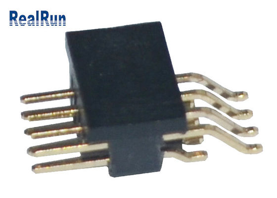 1.27mm直角SMT PA6T金によってめっきされるPinヘッダー500VAC