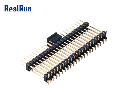 ピッチ2.0mm 44pin二重プラスチックPCBのコネクターUL94V-0