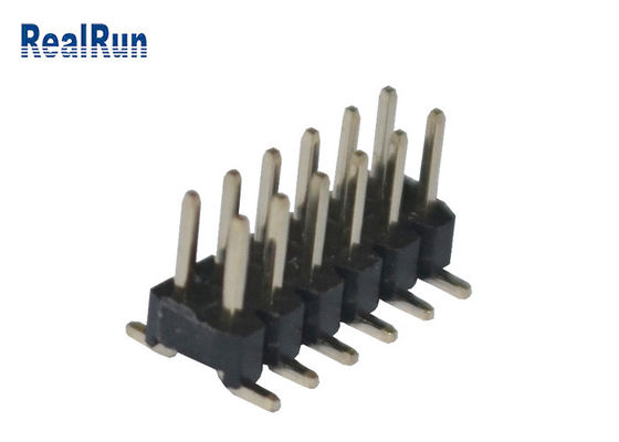 黒い2.0mmピッチPA6T 12 Pin PCBのコネクターの二重列